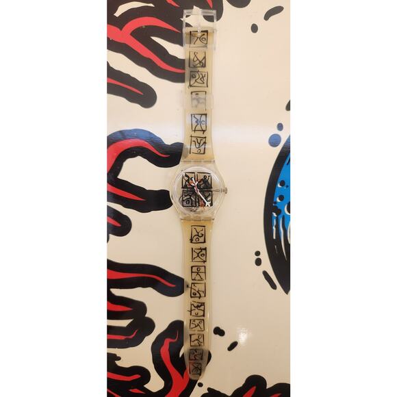 Swatch watch ZEIT2 GK298 1999 Standard Gents Designed by Matthias Winkler NEW - Picture 3 of 8